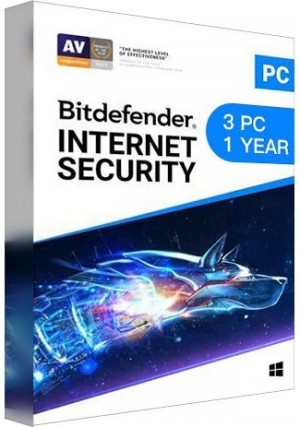Bitdefender Internet Security / 3 PCs (1 Year )