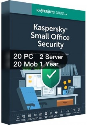 Kaspersky Small Office Security Version 7 / 20PCs + 20Mobs + 2Servers  + 20 Password Managers (1 Year) [EU]