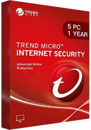Trend Micro Internet Security / 5 PCs (1 Year )