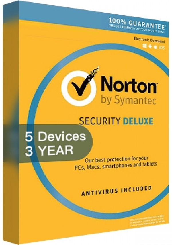 Norton Security Deluxe 3 - 5 Devices/3 Years