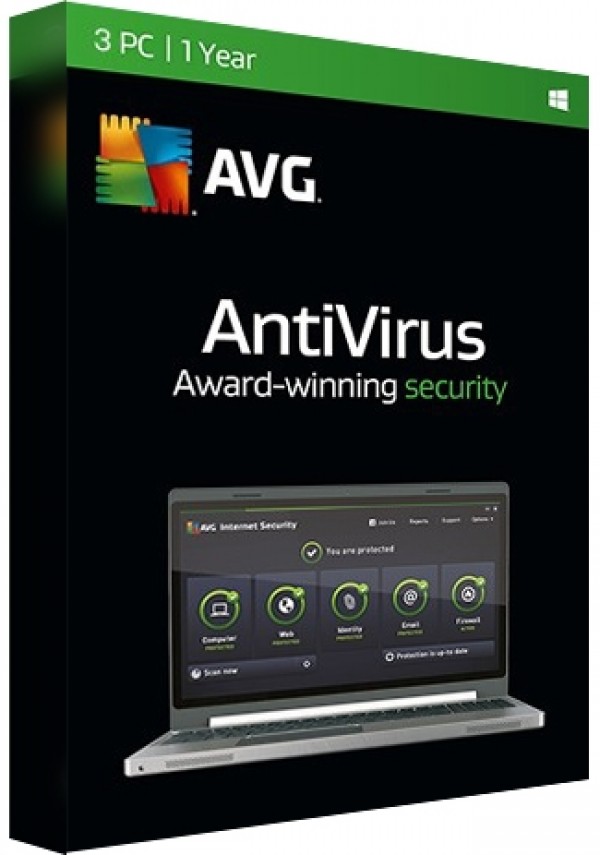 AVG Antivirus - 3 PCs/1 Year 