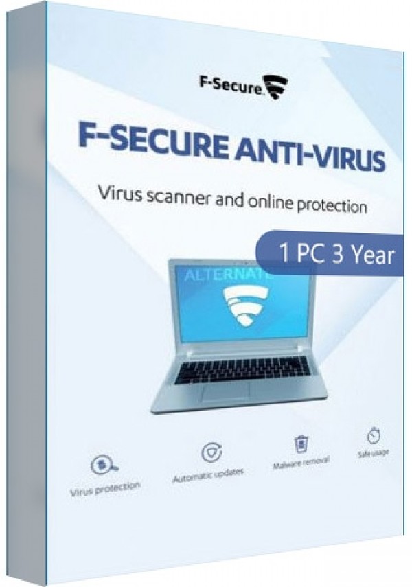 F-Secure AntiVirus /1 PC  (3 Years)