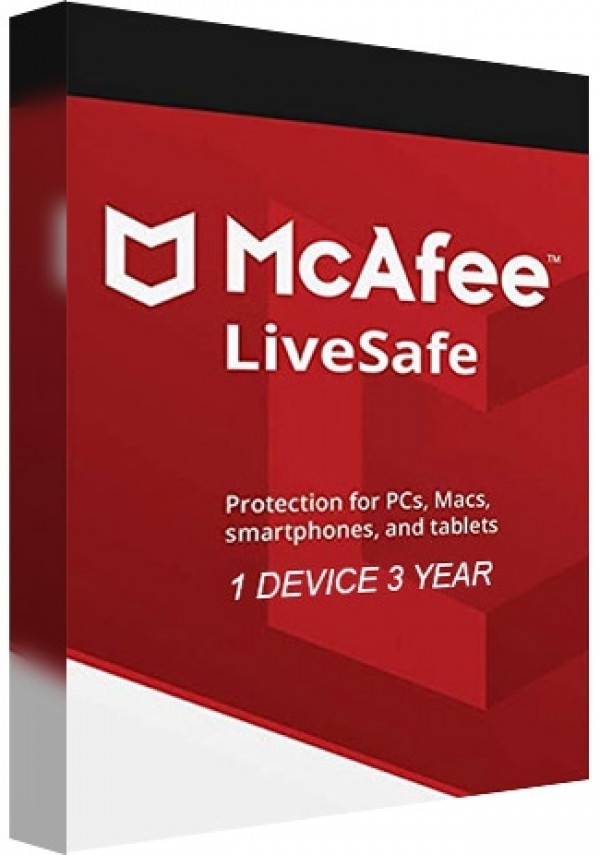 MCAfee LiveSafe /1 Device (3 Years)