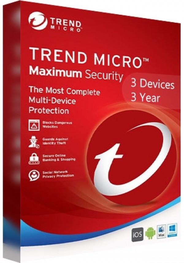 Trend Micro Maximum Security Multi Device / 3 Devices (3 Years)