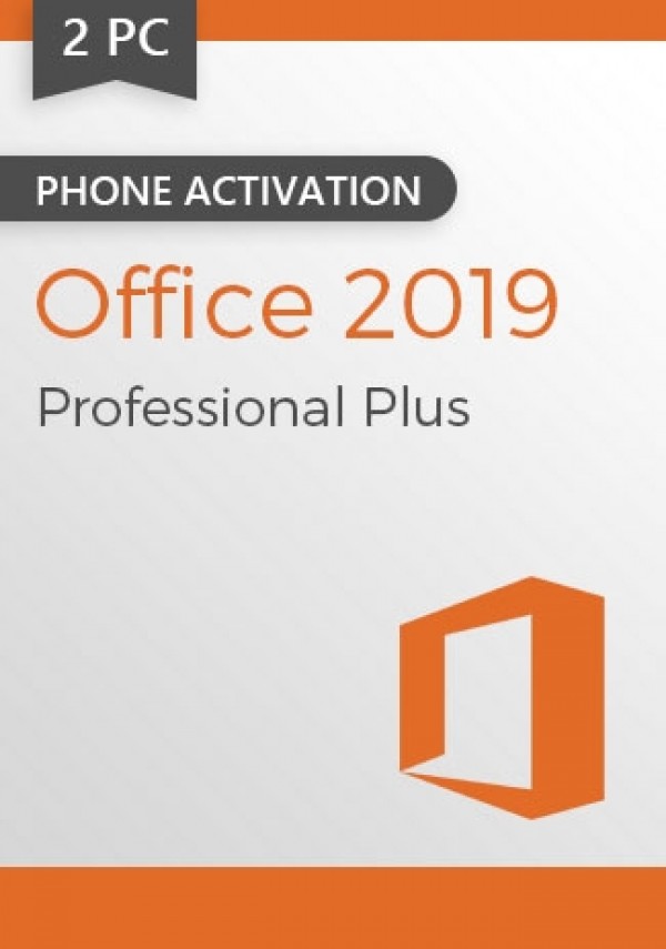 Microsoft Office 2019 Professional Plus- Phone( 2 PCs)